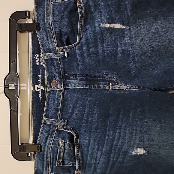 7 For All Mankind Gwenevere Ankle Skinny Jeans Size 32 - Picture 2 of 11